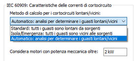 CEI EN 60909-0: analisi guasti vicini/lontani