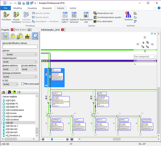 Progetto Ampère correlato REVIT MEP