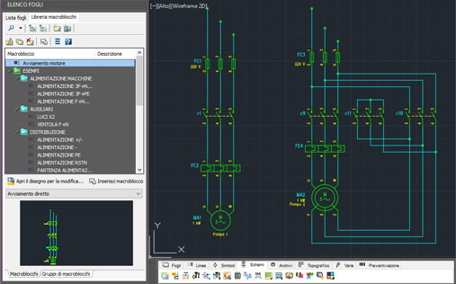 Generazione automatica di schema elettrico