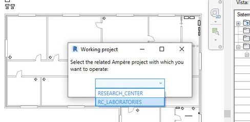 Ampère multiproject in Revit