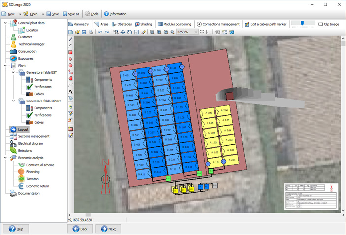 Single plant layout