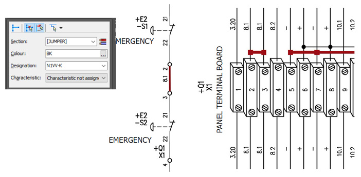 Wire or bar bridges